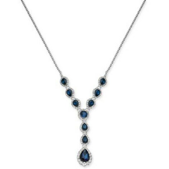 Jewelry - NEW Exquisite Crystal & Stone Lariat Necklace by Charter Club